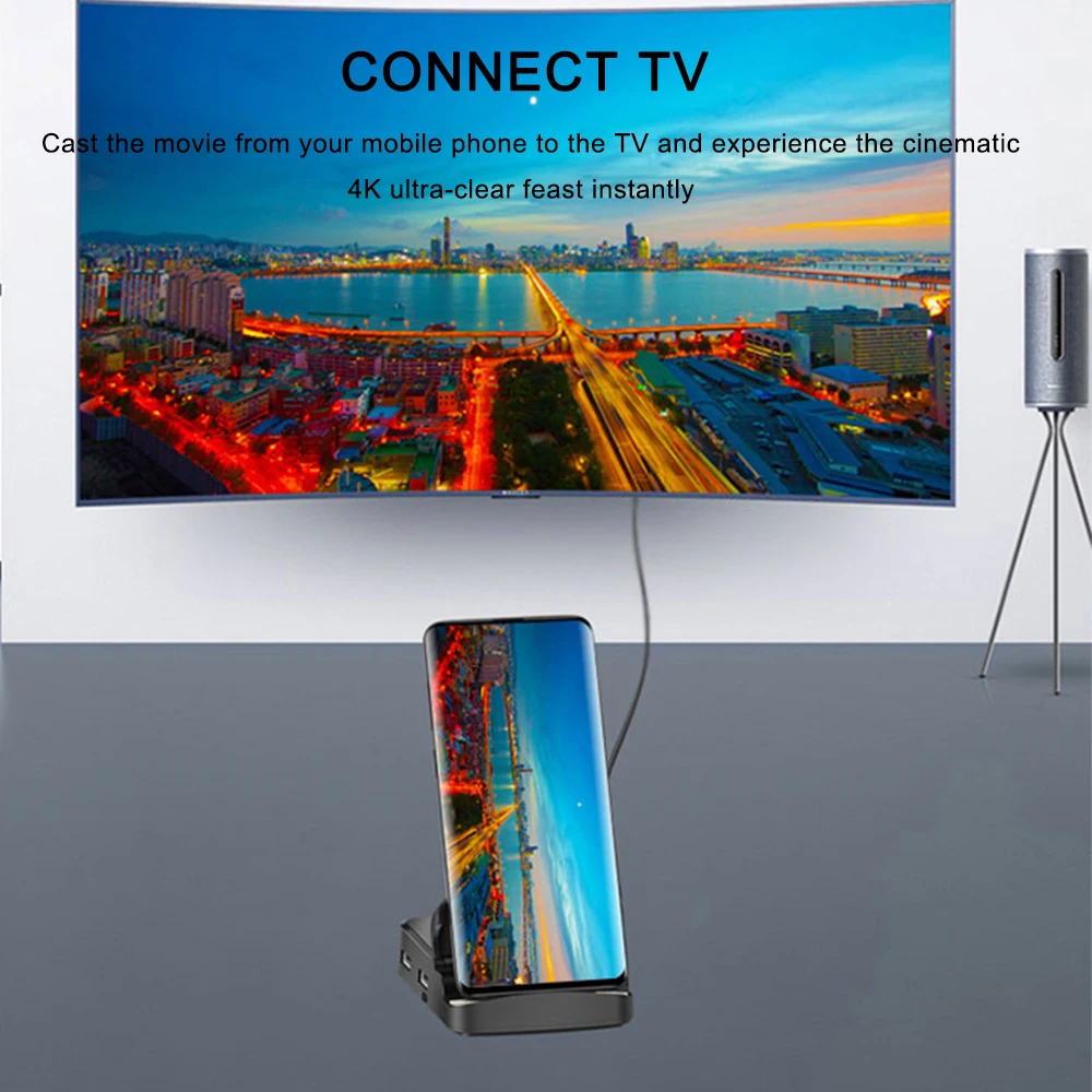 Док-станция USB Type-C для Samsung S20 S10 Dex Pad док-станция USB-C в HDMI 3 0 SD TF-карта адаптер USBC PD |