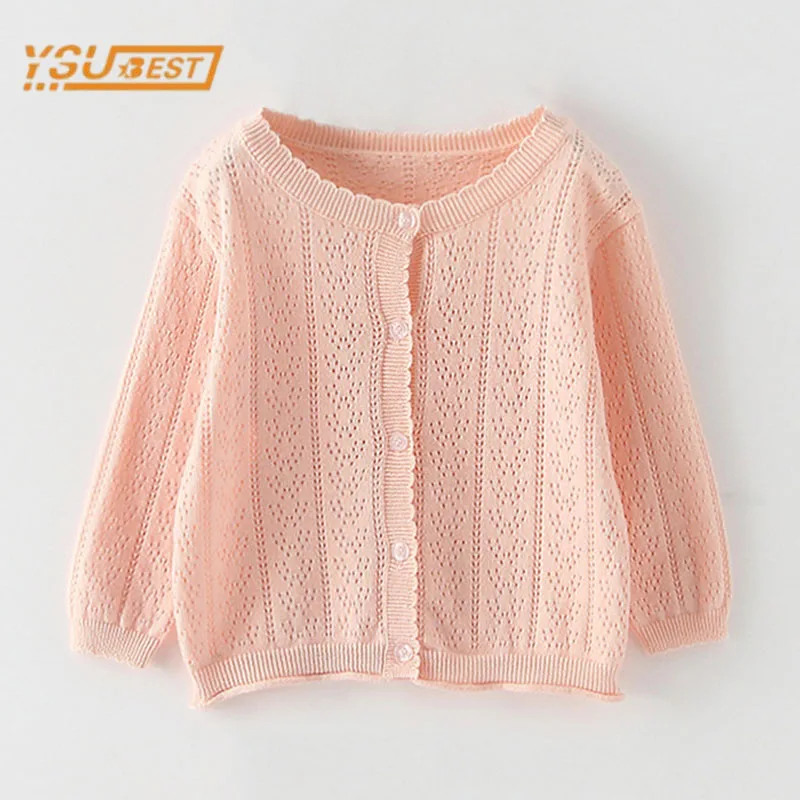 

Детский перфорированный Кардиган с длинным рукавом, с защитой от солнца