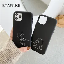 Couples Cute Dinosaur Phone Cover For Huawei P40 Lite E P30 P20 Pro P10 P8 P9 Lite 2017 P Smart 2019 2020 2021 S Z Silicone Case