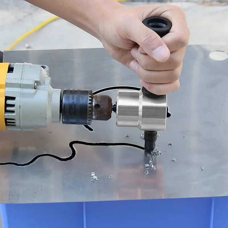 Металлический Ниблер резак с двойной головкой для листового металла отверстий