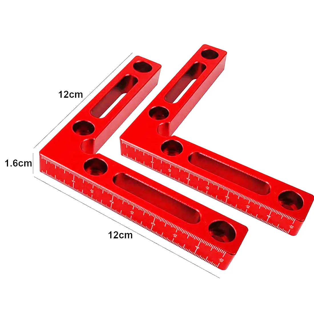 

90degree L-shaped Auxiliary Jig 100-160mm Square Right Angle Protractor Corrosion-resistant Clip Carpenter Woodworking Tools