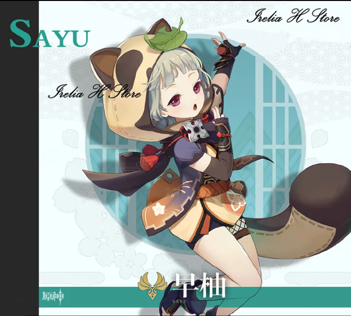 

Irelia H Store Game Genshin Impact Sayu Cosplay Costume Halloween Costume for women A