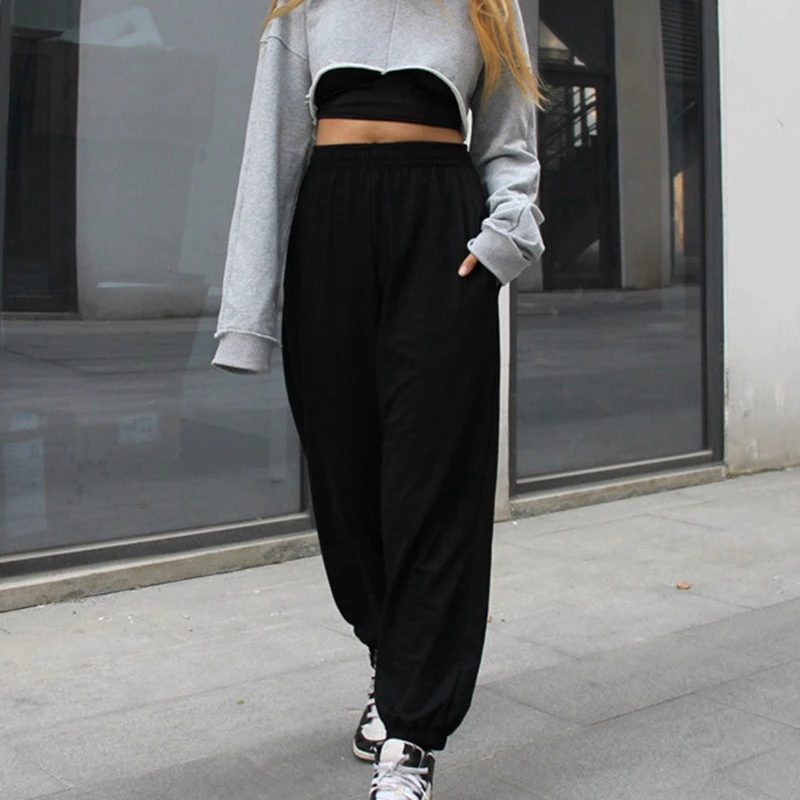 

Loose Joggers Wide Leg Sweat Pants Women Trousers Soft High Waist Pants Streetwear Casual Yoga Pant