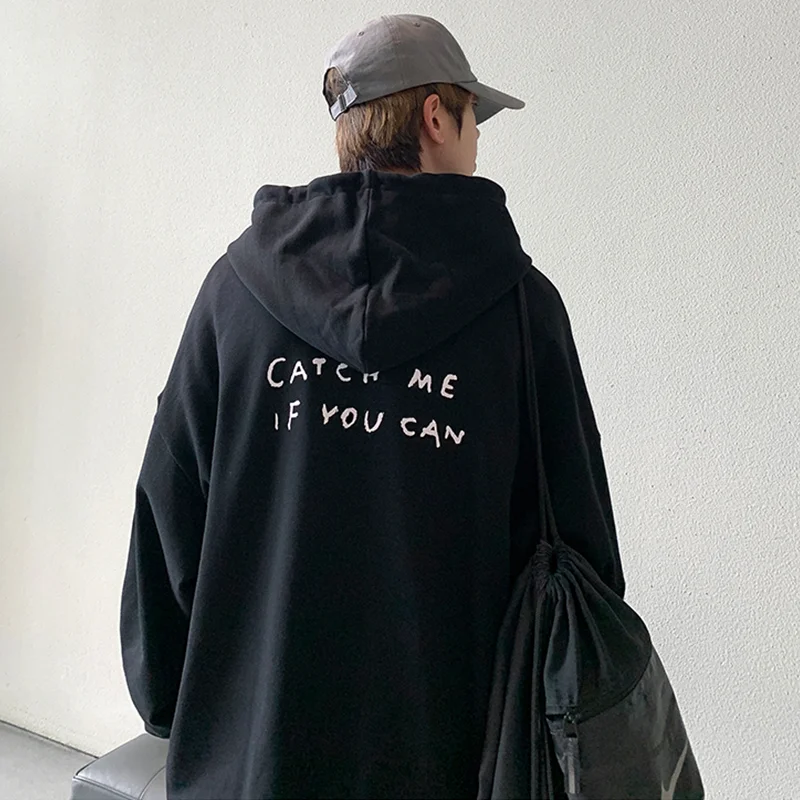 

Autumn Winter Devil Printed Hoodies 2020 Men New Fashion Loose Hooded Sweatshirts Male Casual Hip Hop Streetwear Pullovers Tops
