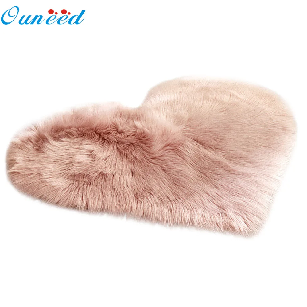 Ouneed нескользящий напольный коврик из шерсти и овчины искусственного меха для