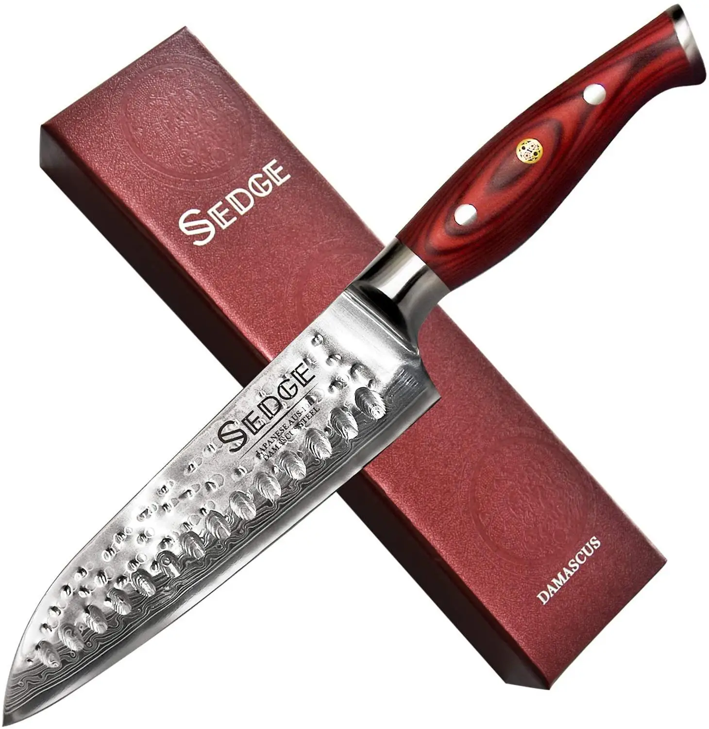 Нож Sedge Santoku-японский 67 слоев кухонный нож из нержавеющей стали для дамасской HC