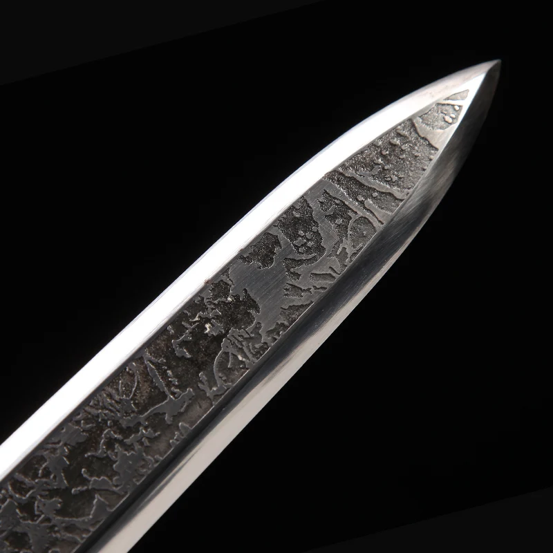 

Real Steel Sword Chinese Traditional Han Dynasty Sword 1060 High Carbon Steel Full Tang Blade Home Decor