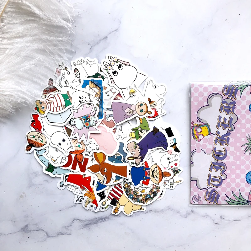 40 шт. мультяшная наклейка Moomin для всей семьи детские игрушки декоративная на