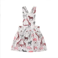 girl%e2%80%99s fashion suspender skirt summer childrens cartoon animal printed a line princess skirt 1 6 years clearance sale