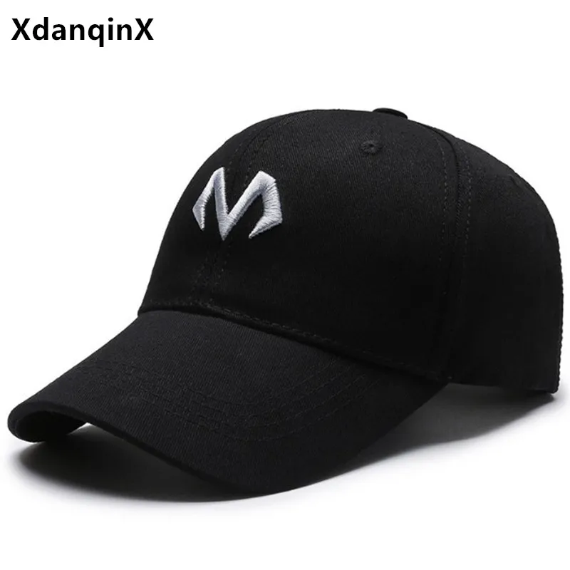 

XdanqinX Adjustable Size Cotton Baseball Caps For Men Women 2021 Spring New Couple Hats Snapback Cap Casual Sunshade Sports Cap