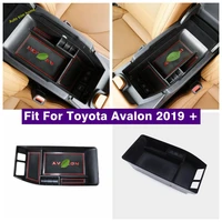 accessories central control multifunction container storage armrest box phone tray accessory cover for toyota avalon 2019 2022