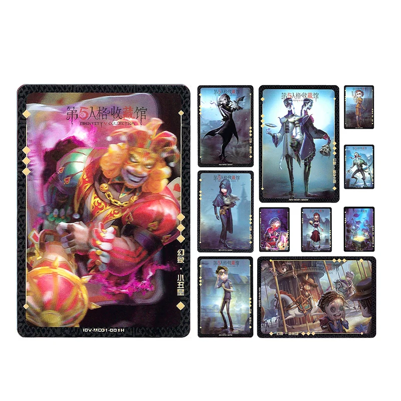 

Identity V Card Deduction Pack 3d Three Dimensional Mystery Mirror Phantom Card Game Clown Emperor Umbrella Soul Collection Gift
