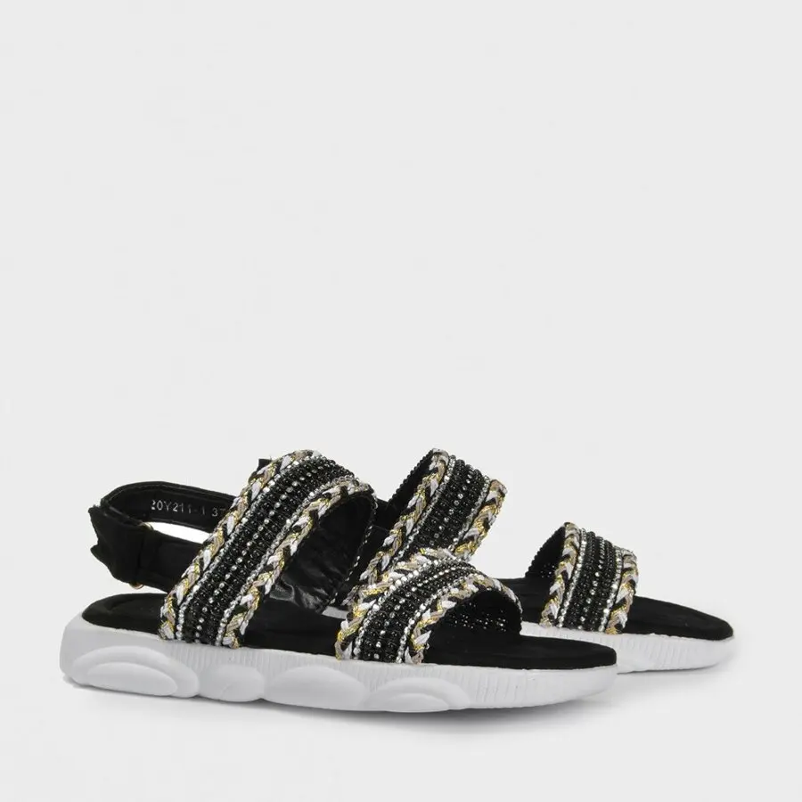 

Women Sandals Mink Shoes Women Black Sandals Vzn20-159Y