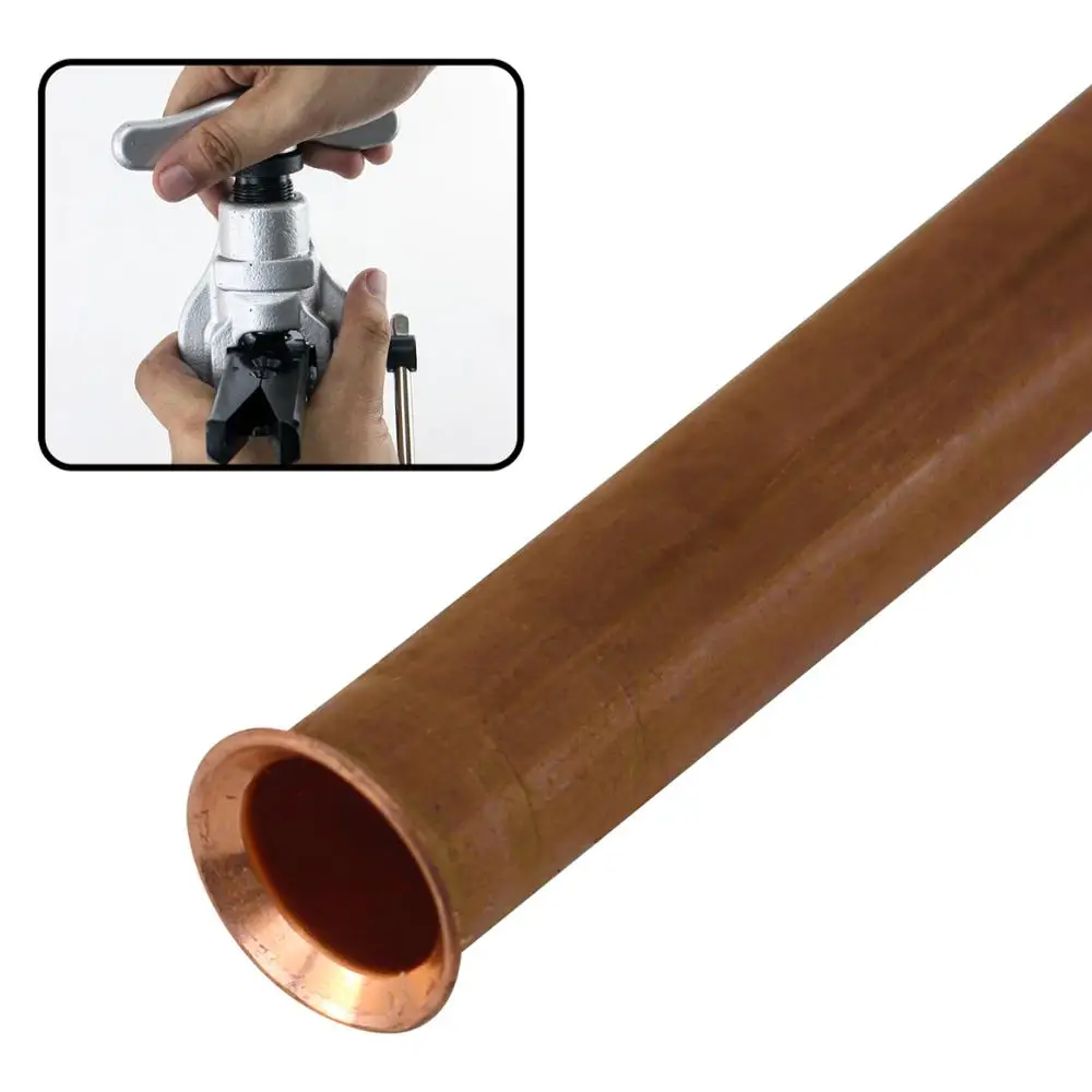 Flaring Tools Set Tubing Pipe 1/4-3/4 inch 45 Degree Angle Eccentric Cone Type Kit with Copper Brass Aluminum Mild Steel CT-808F |