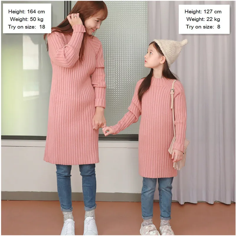 Вязаный пуловер в рубчик для девочек-подростков от 6 до 18 лет длинные свитера