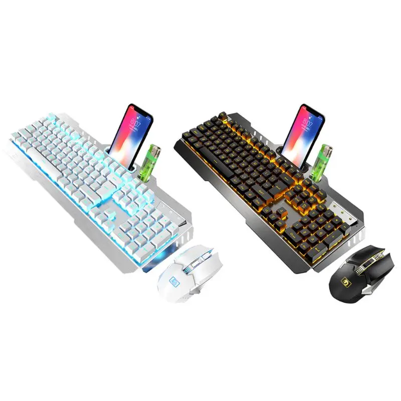 

Wireless Keyboard and Mouse DPI Adjustable Rechargeable Backlight Keyboard Mice New