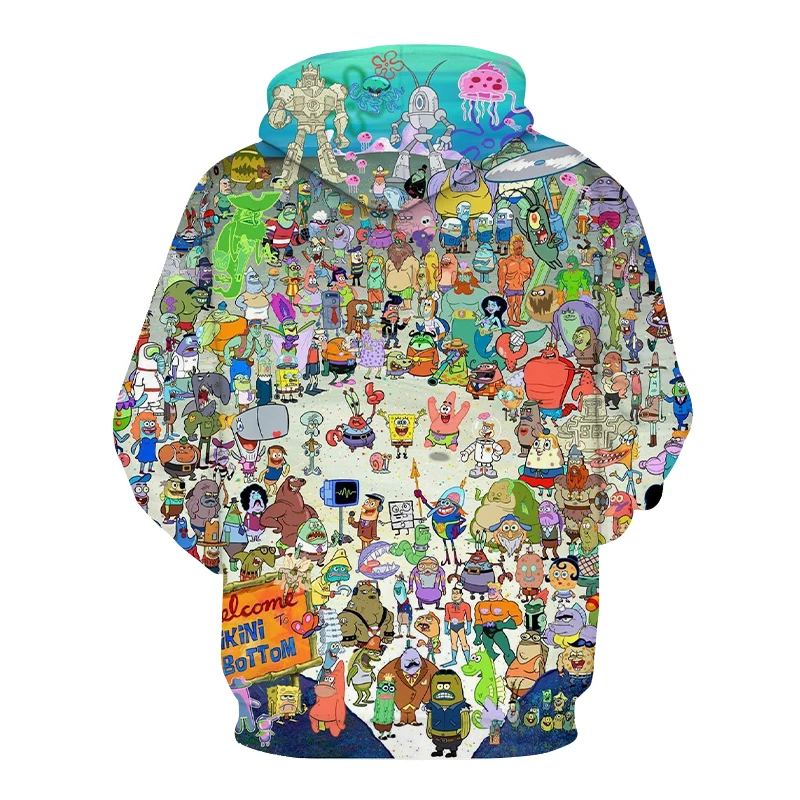 

Spring New Style 3D Printing Pai Daxing Men's Hoodie, Children's Fashion Casual Cartoon Anime Pullover Sweater