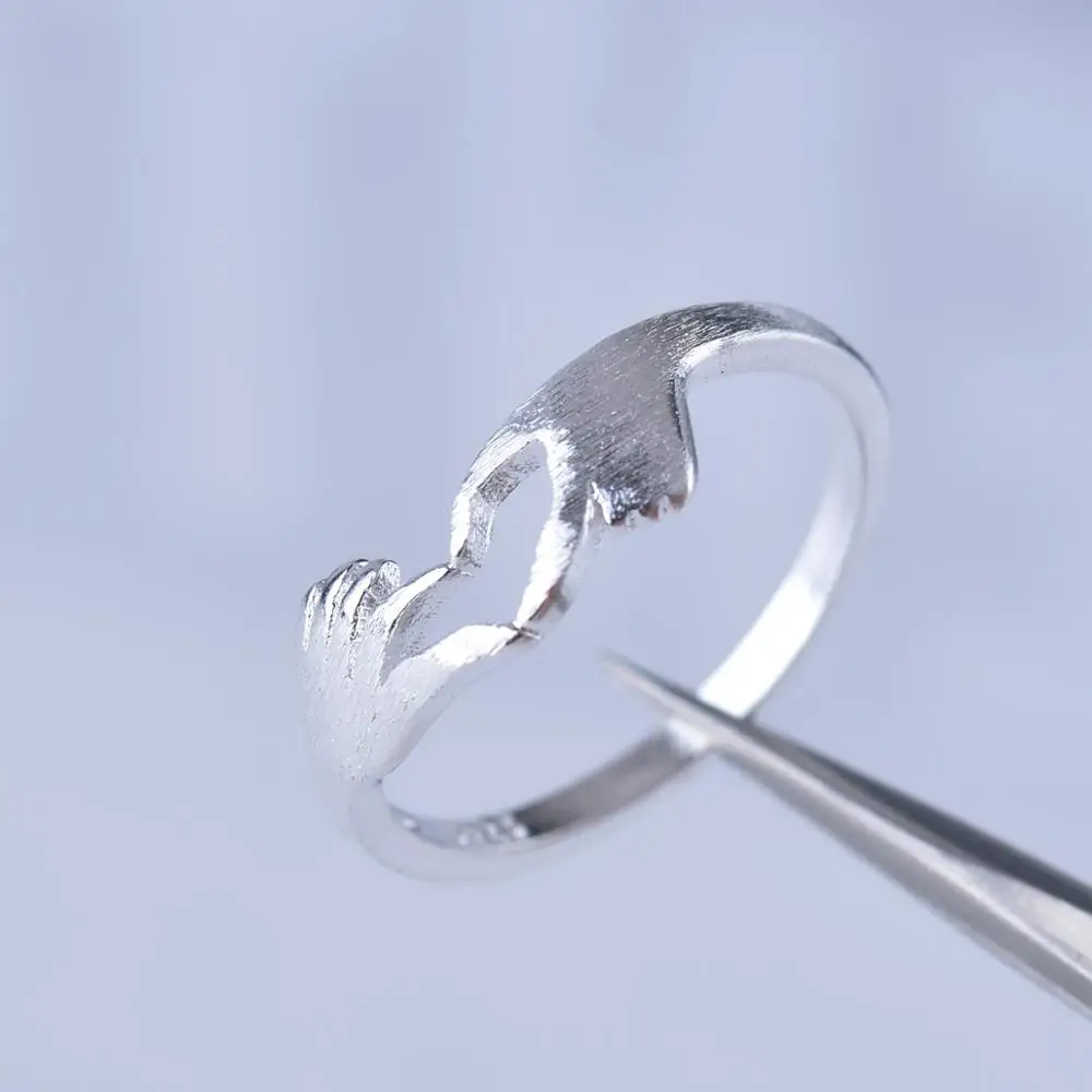 Креативные простые кольца для свадьбы помолвки влюбленных невесты с сердцем