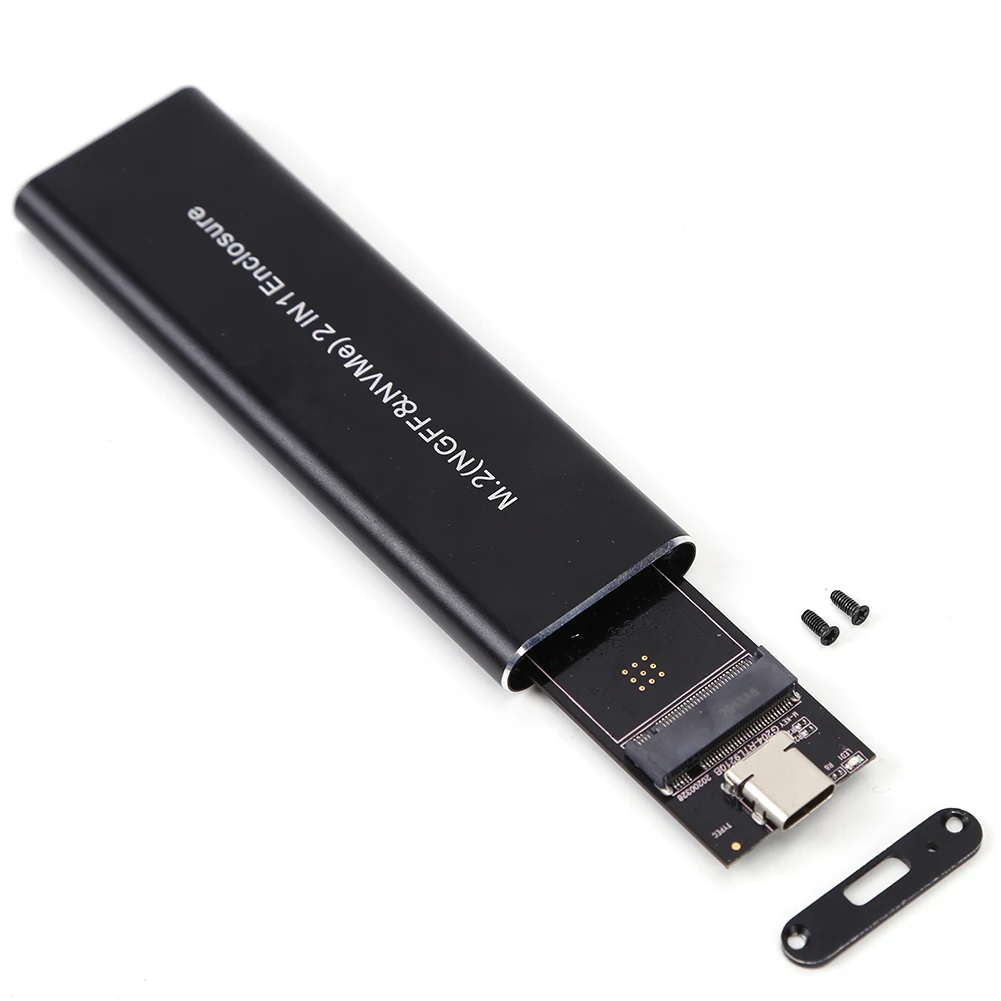 Чехол M.2 NVME SSD на USB 3 1 10 Гбит/с двойной протокол M2 NVMe PCIe NGFF SATA адаптер корпуса с OTG