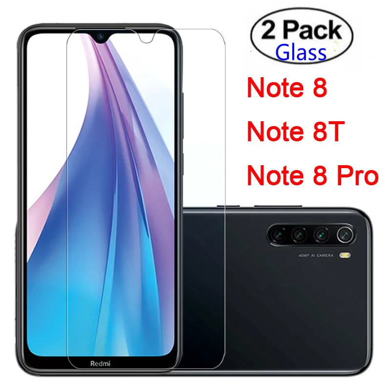 Защитное стекло 2 Pcak для Xiaomi Redmi Note8 8 Pro Note8t Notes 8Pro t8 защита экрана note t пленка из