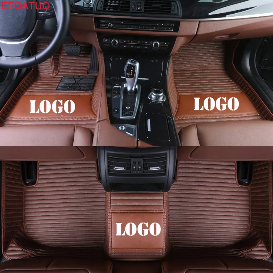 ETOATUO Пользовательский логотип автомобильные коврики для Mercedes Benz все модели A160 180