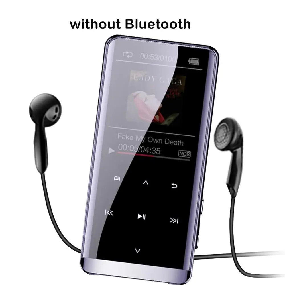 No Bluetooth 8G/16G Мини Bluetooth Mp3 плеер сенсорный экран Lossless запись ручка HIFI музыкальный плеер с микрофоном OTG - Цвет: No Bluetooth