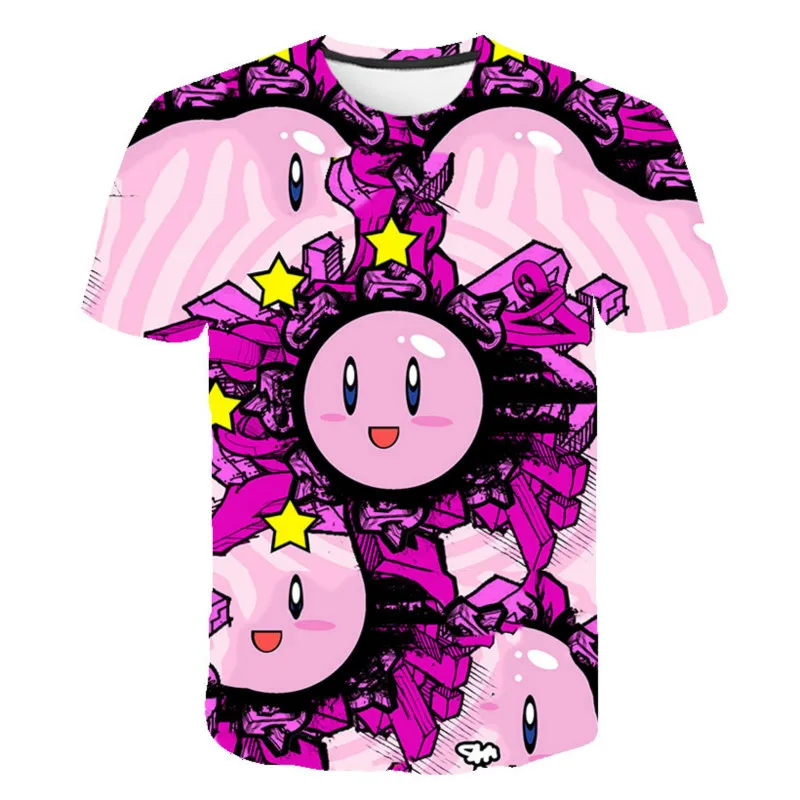 

Boys And Girls Smiley Face 3D Printing T-shirt Colorful Dog Quick-drying Round Neck T-shirt Red Summer 2021