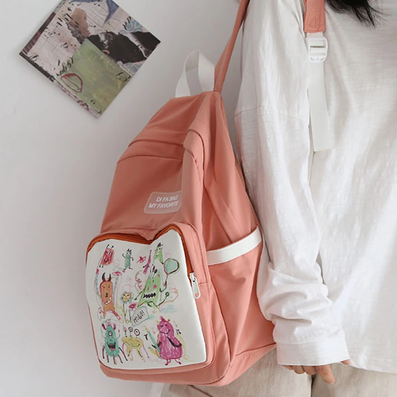 Женский рюкзак с рисунком граффити школьные ранцы для девочек-подростков