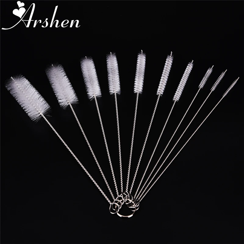 Arshen 10 шт. нейлоновые трубные щетки набор соломы для питьевой соломинки
