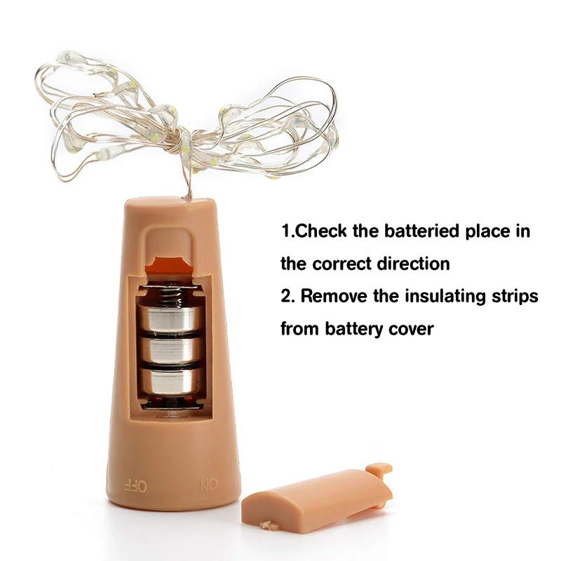 Rantion String светодиодный светильник в винной бутылке с пробкой 20 светодиодных ламп