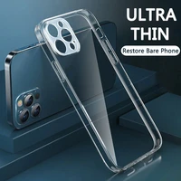 clear case for iphone 12 11 pro x xs max xr mini phone bags cases for iphone se 2020 8 7 6 6s plus cover luxury acrylic back