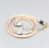 ln006716 3 5mm 2 5mm 4 4mm xlr balanced 16 core silver plated occ mixed earphone cable for dunu dn 2002