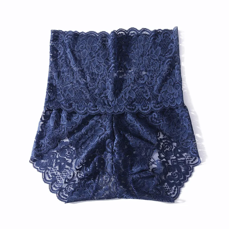 

Women 's Underwear Briefs Transparent High-Waist Lace Pure Cotton Feminine Temptation No Trace Hollow Hip Belly 237 Lingerie