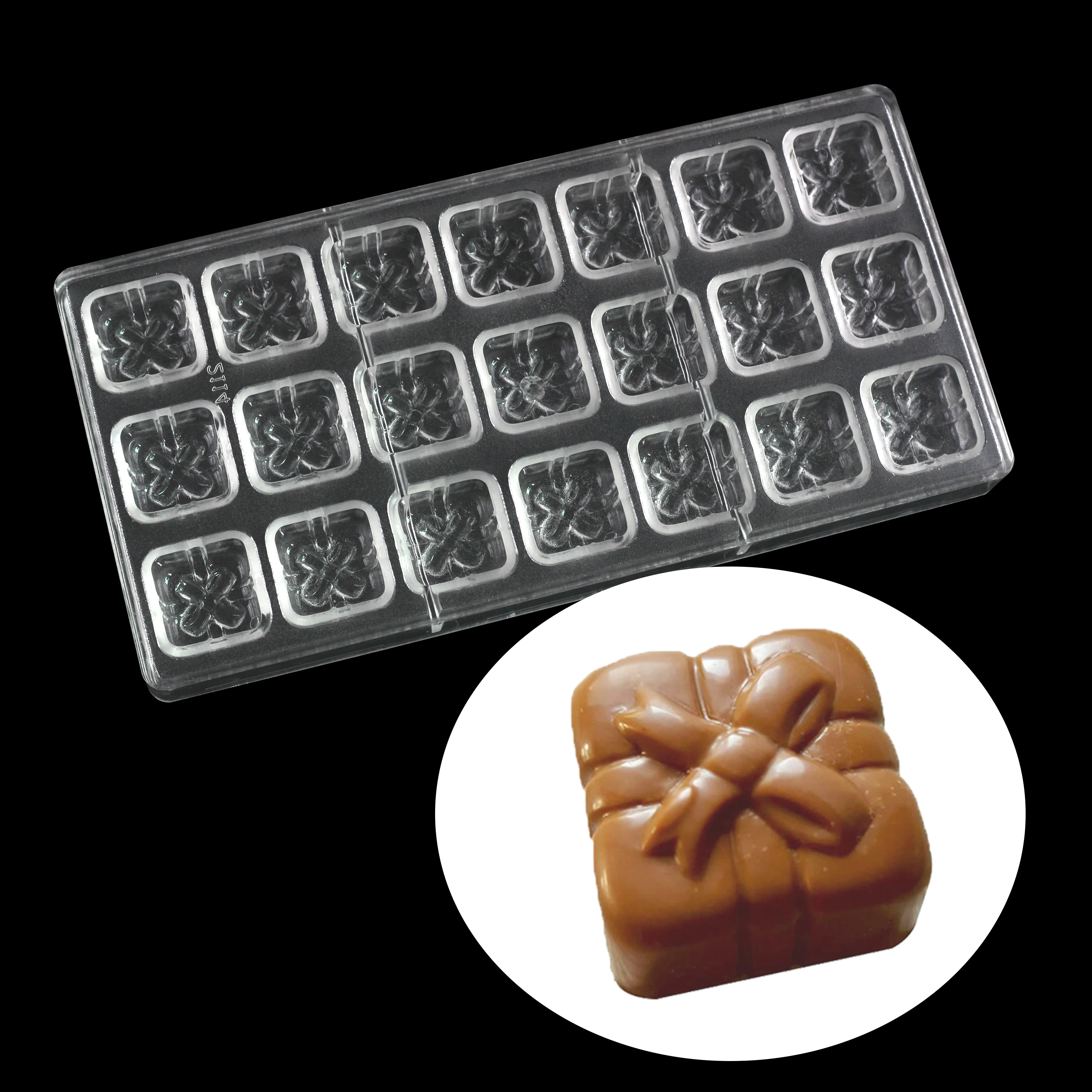 DIY Подарочная коробка форма Рождественская для шоколада Поликарбонат украшения