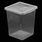 Пластиковый контейнер для кормления с насекомыми черепашками-пауками 8x8x11cm