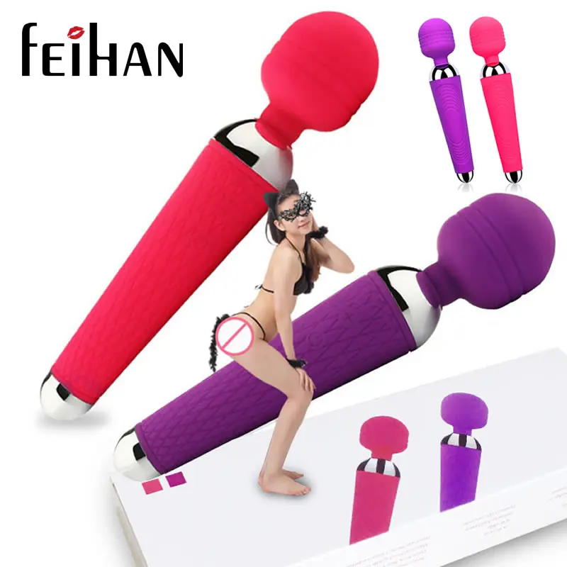 FEIHAN USB Перезаряжаемые 15 Скорость вибратор AV в виде волшебной палочки массажер