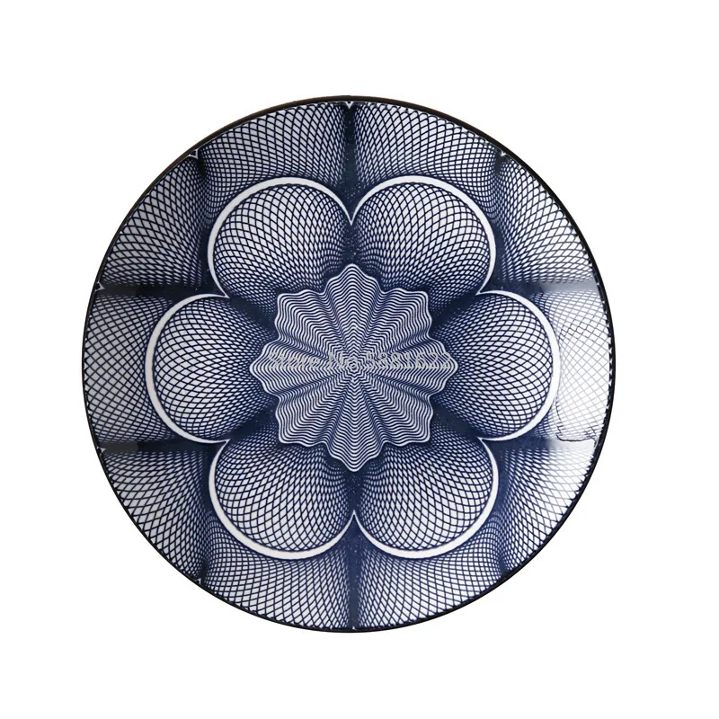 Малое блюдо 6 дюймов подглазурованная керамическая посуда в скандинавском стиле