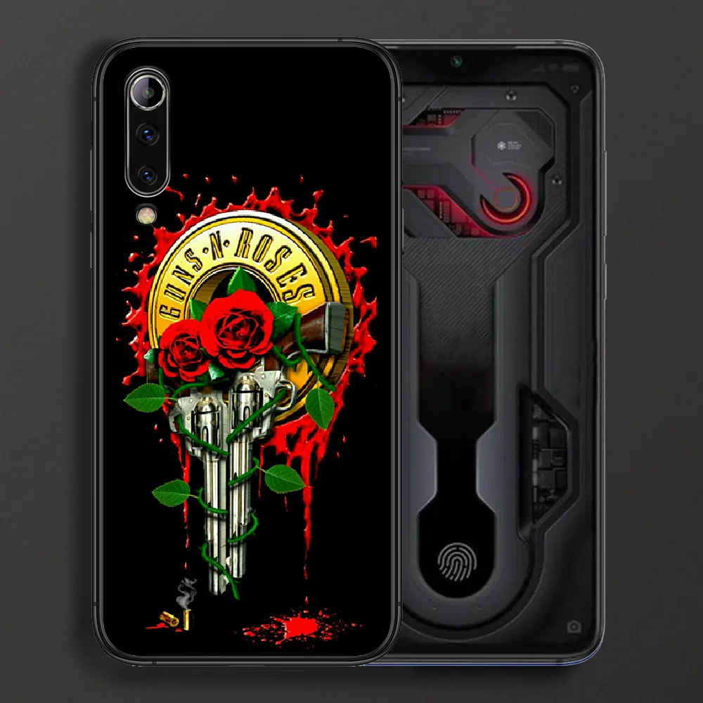 

Rock Band Guns N' Roses Phone case For Xiaomi Mi note 10 A3 9 MAX 3 A2 8 9 Lite Pro ultra black shell 3D bumper pretty cover