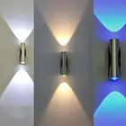 Суперъяркий светодиодный светильник, уличный Настенный Светильник направленного света для коридора, наружный потолочный светильник ильник для балкона, стены для балкона, V2l9, 2 Вт