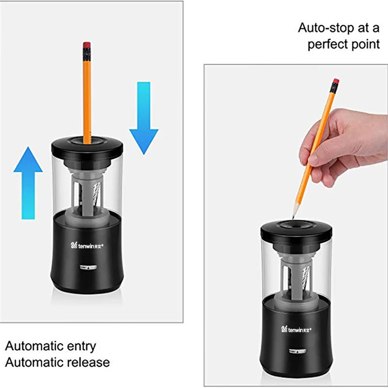 Электрическая автоматическая точилка для карандашей Tenwin сверхмощная usb-точилка