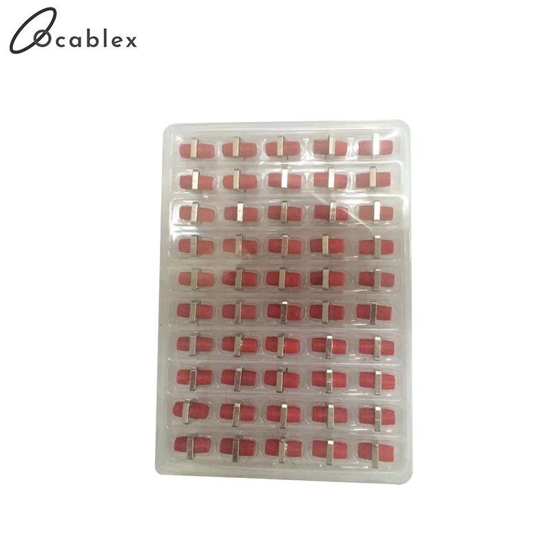 100 шт./лот FC-FC оптический адаптер металлический Тип FC PC/UPC/APC SX одномодовый Красный