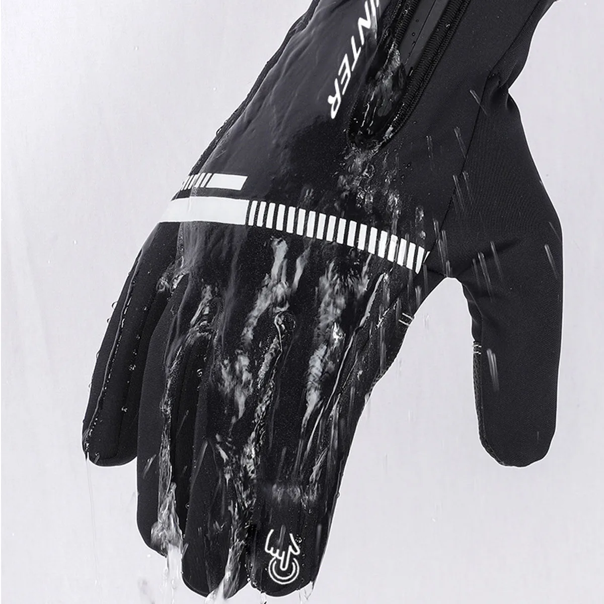 

Thermal Ski Gloves Winter Skiing Fleece Waterproof Gloves Full Finger Touch Screen Motorcycles Snowboard Gloves for Skiing
