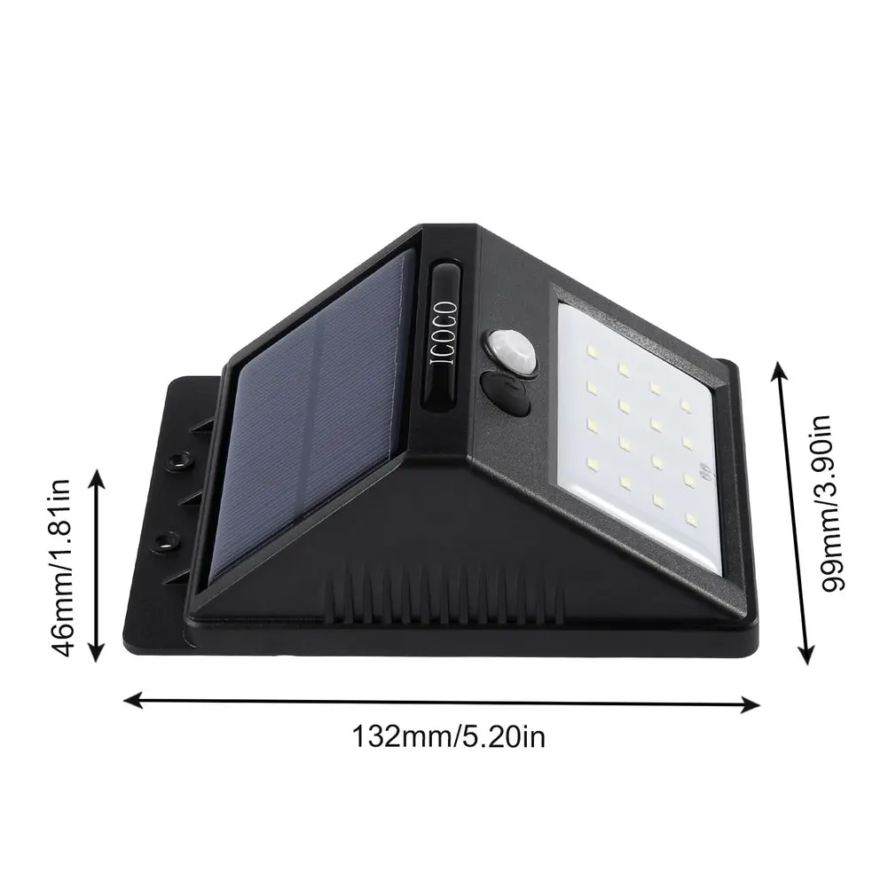 ICOCO Интеллектуальный светодиодный светильник безопасности датчик движения PIR на