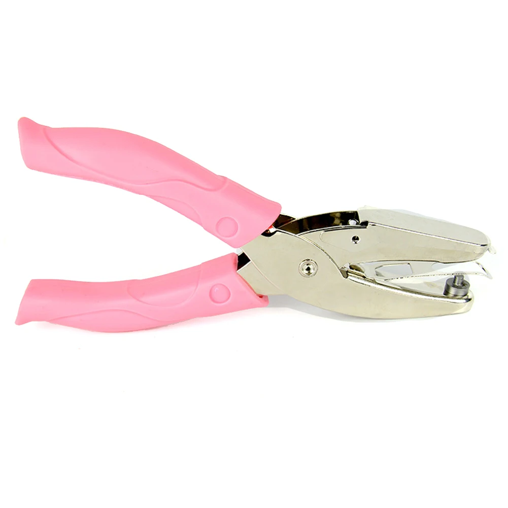 

Multifunctional Home With Soft Grip DIY Circle Hole Office Handheld Paper Puncher Stationery School Cardmaking Craft Portable