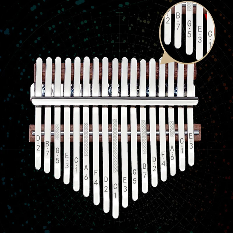 Калимба с 17 клавишами комплект молотков портативное пианино из красного дерева