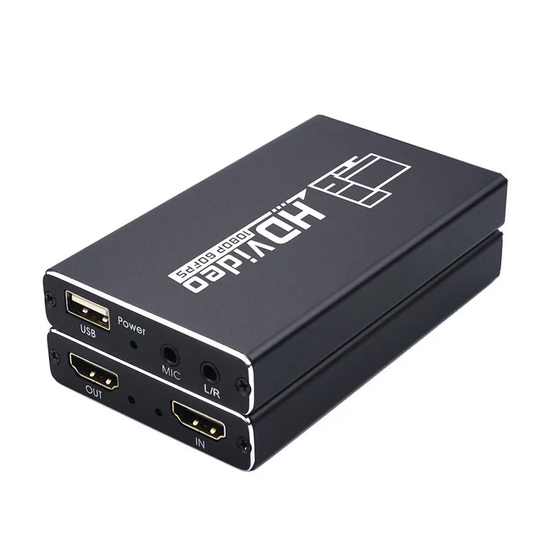 

4K @ 60 Гц HD 1080P USB 3,0 карта видеозахвата для игр преобразователь видео с HDMI выходом в режиме реального времени потоковая трансляция 60Fps Plug and Play