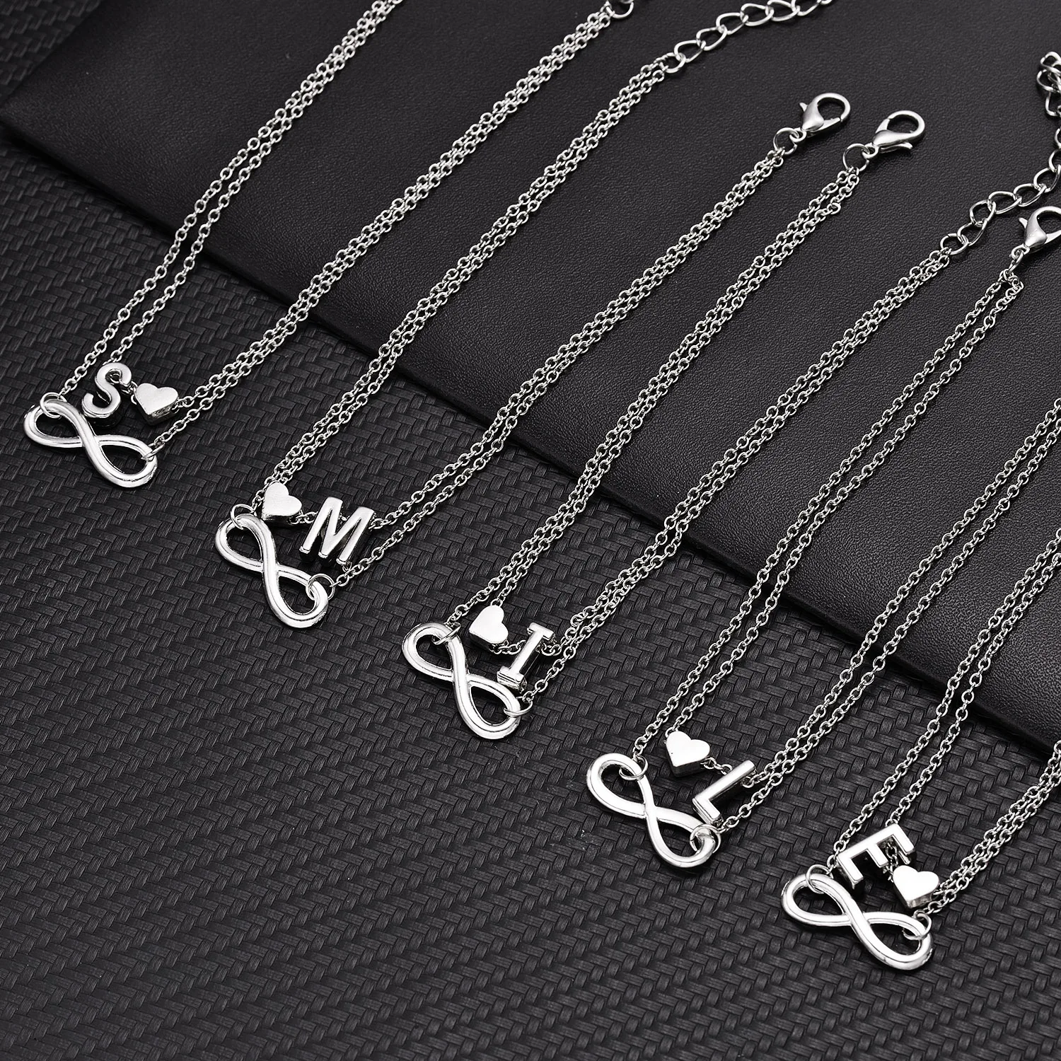 26 Letters Anklets On Foot Ankle Charm Heart Female Fashion Bracelet &amp Bangle Women Birthday Jewellery Leg Chain Gifts New Trend |