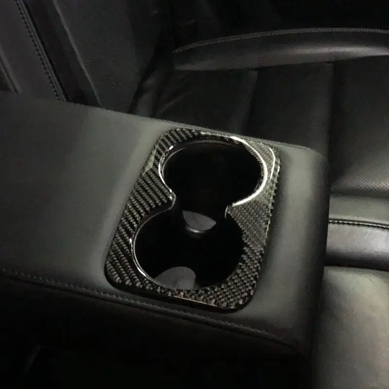 Новая задняя крышка для держателя стакана воды из углеродного волокна Jeep Grand Cherokee