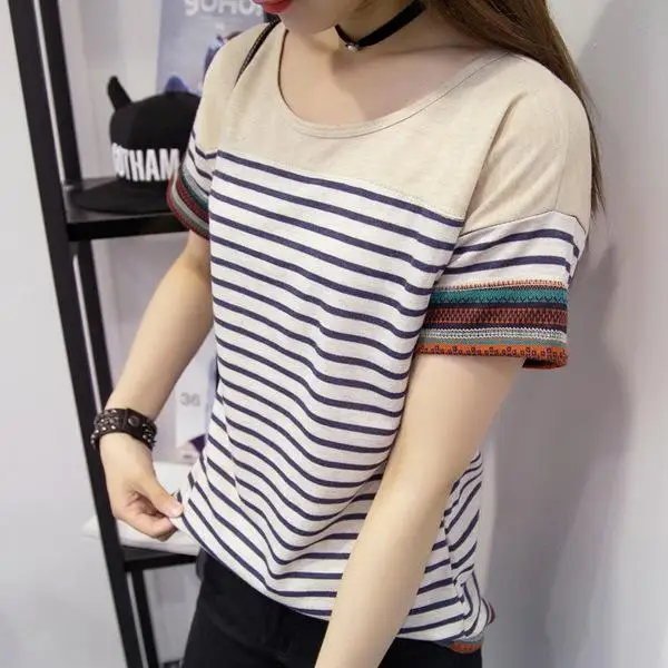 

Fashion Logo Printing T Shirts Women's Short Sleeve Fashion 100% black cotton Female T-Shirts