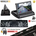 Беспроводная рамка OOWLIVEE для автомобильного номера, камера с монитором заднего вида, автомобильные аксессуары для кемпинга, автомобильная камера в багажник